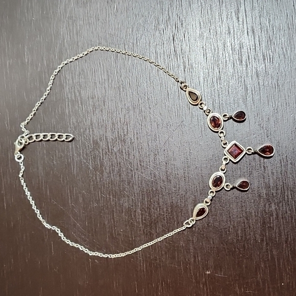 Source Unknown Jewelry - Sterling Siver and Gemstone Necklace